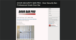 Desktop Screenshot of doorsecuritybarpro.com