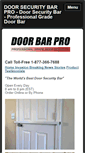 Mobile Screenshot of doorsecuritybarpro.com