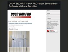 Tablet Screenshot of doorsecuritybarpro.com